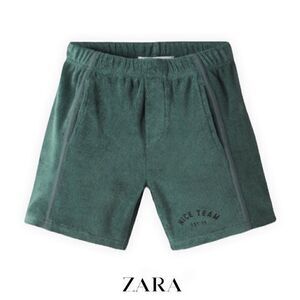 ZARA Kids | Green | TERRYCLOTH SHORT